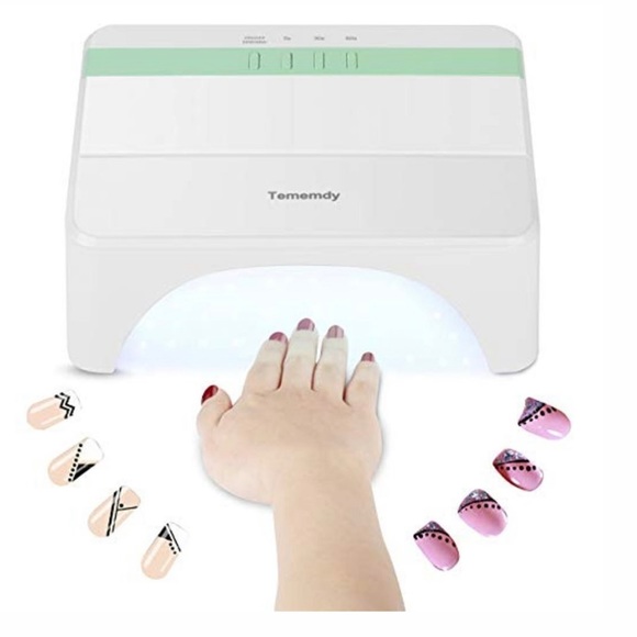 Tememdy Gel Nails LED Dryer Lamp with Timer – 48W Green - Picture 8 of 9